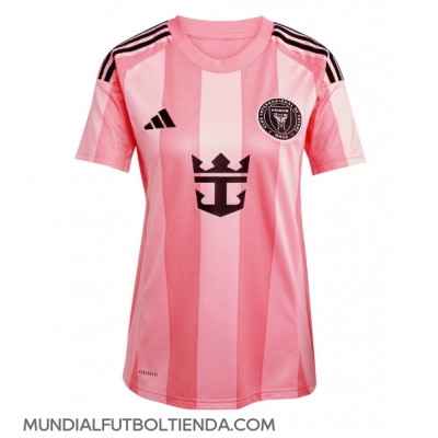 Camiseta Inter Miami Lionel Messi #10 Primera Equipación Replica 2025-26 para mujer mangas cortas Camiseta Inter Miami Lionel Messi #10 Primera Equipación Replica 2025-26 para mujer mangas cortas